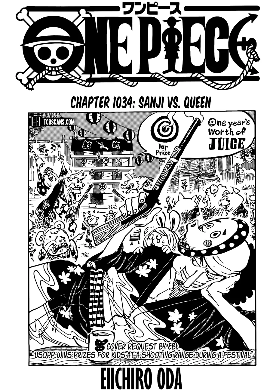 Read One Piece Chapter 1034 - Sanji vs. Queen Online