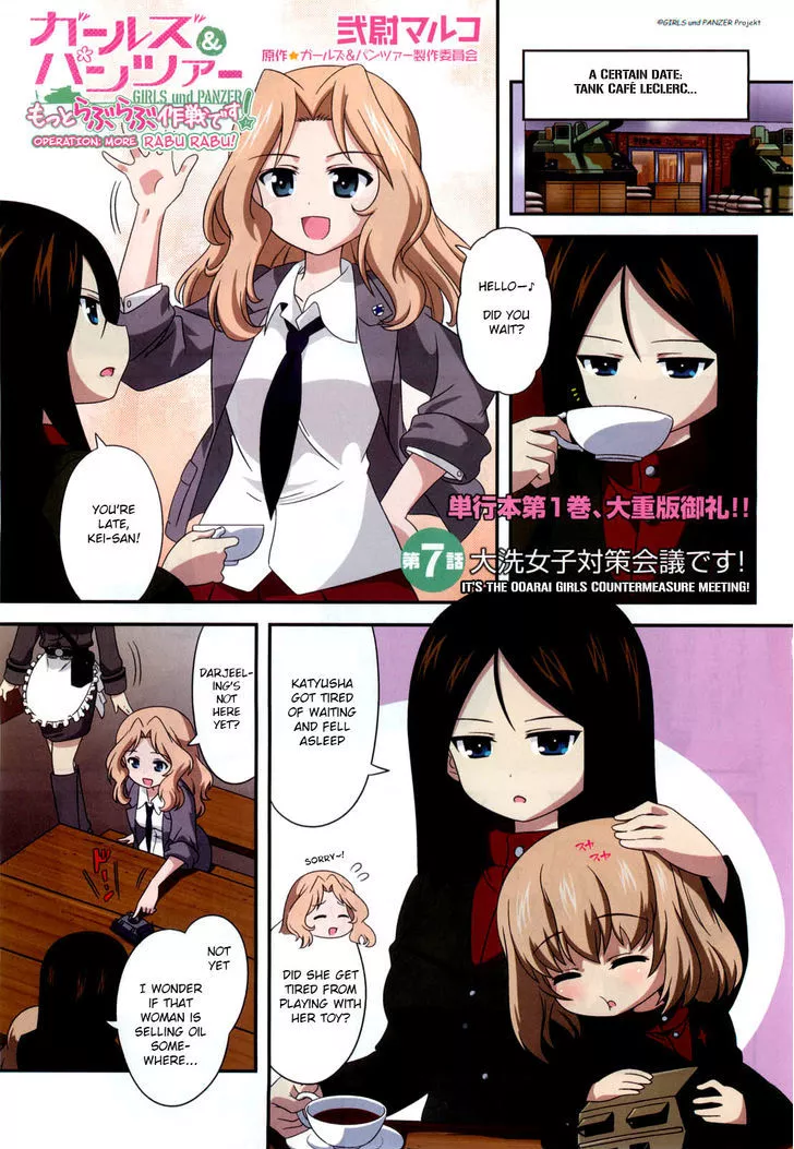 Read Girls & Panzer – Motto Love Love Sakusen desu! Chapter 7 - It's the Ooarai Girls Countermeasure Meeting! Online