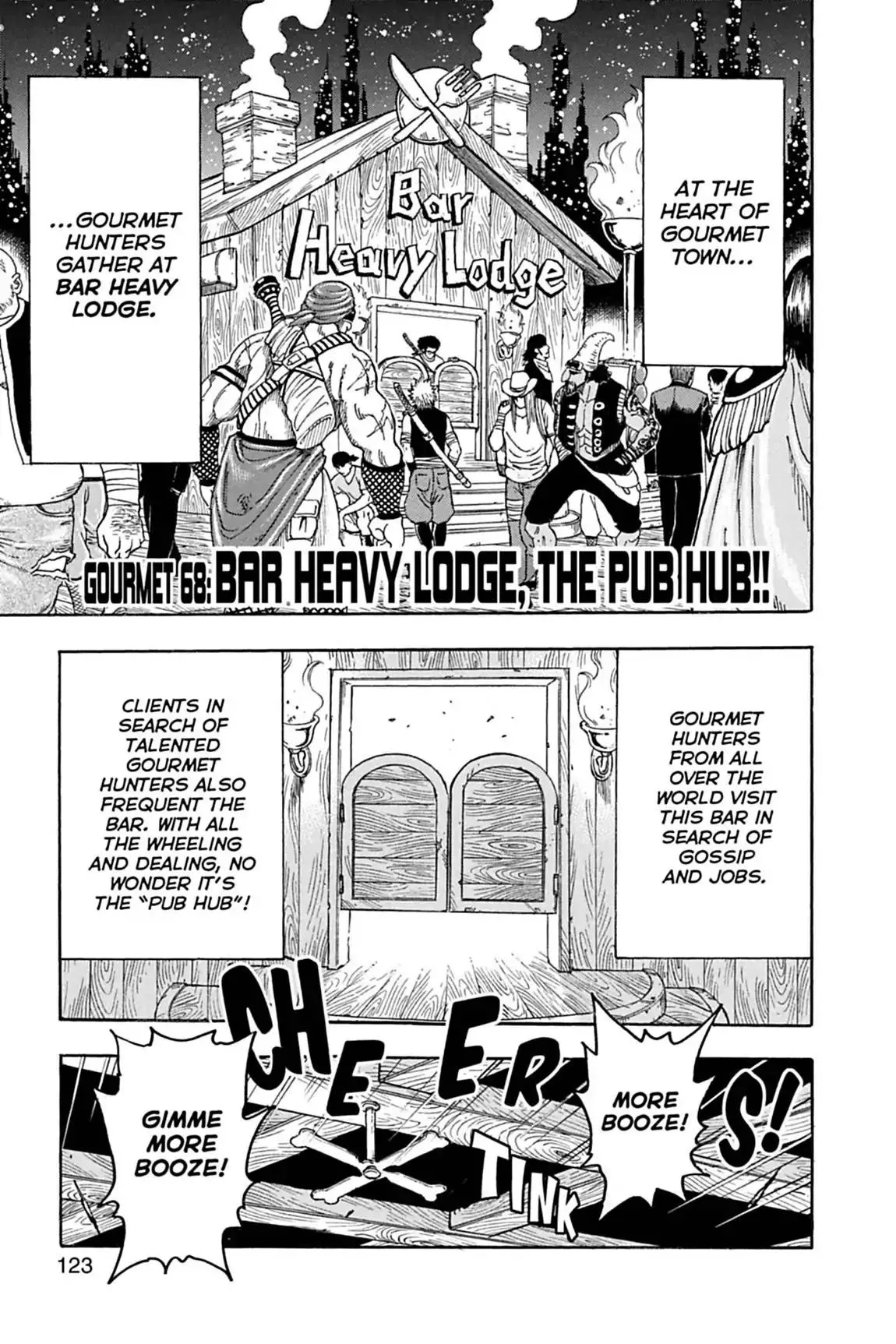 Read Toriko Chapter 68 - Vol.8 Gourmet 68: Bar Heavy Lodge, the Pub Hub!! Online