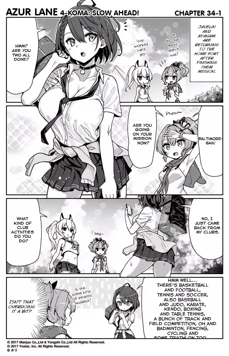 Read Azur Lane 4-koma: Slow Ahead Chapter 34 Online