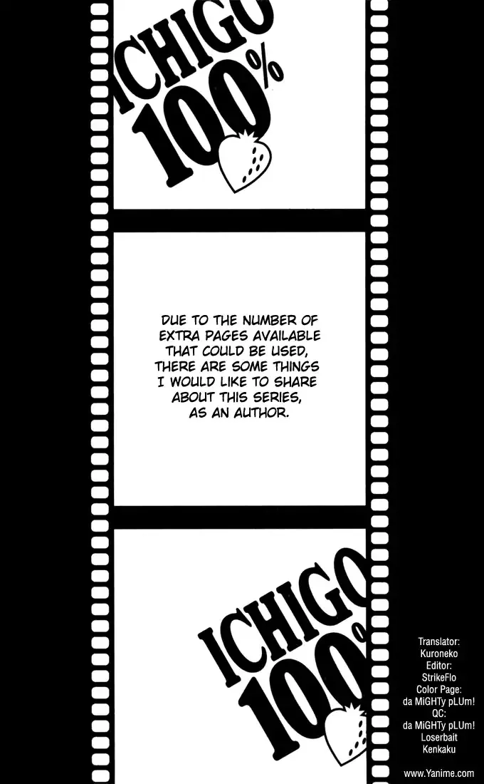 Read Ichigo 100% Chapter 167.4 - Author's Notes Online