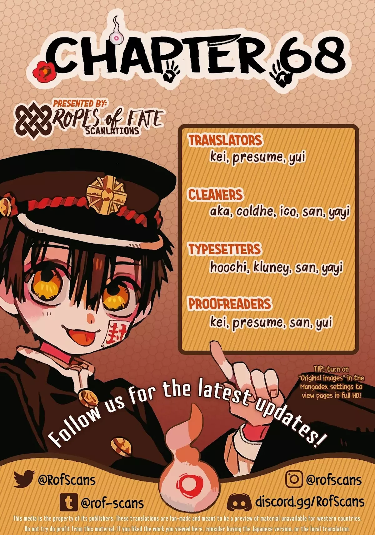 Read Jibaku Shounen Hanako-kun Chapter 68 - Sumire (Part 3) Online