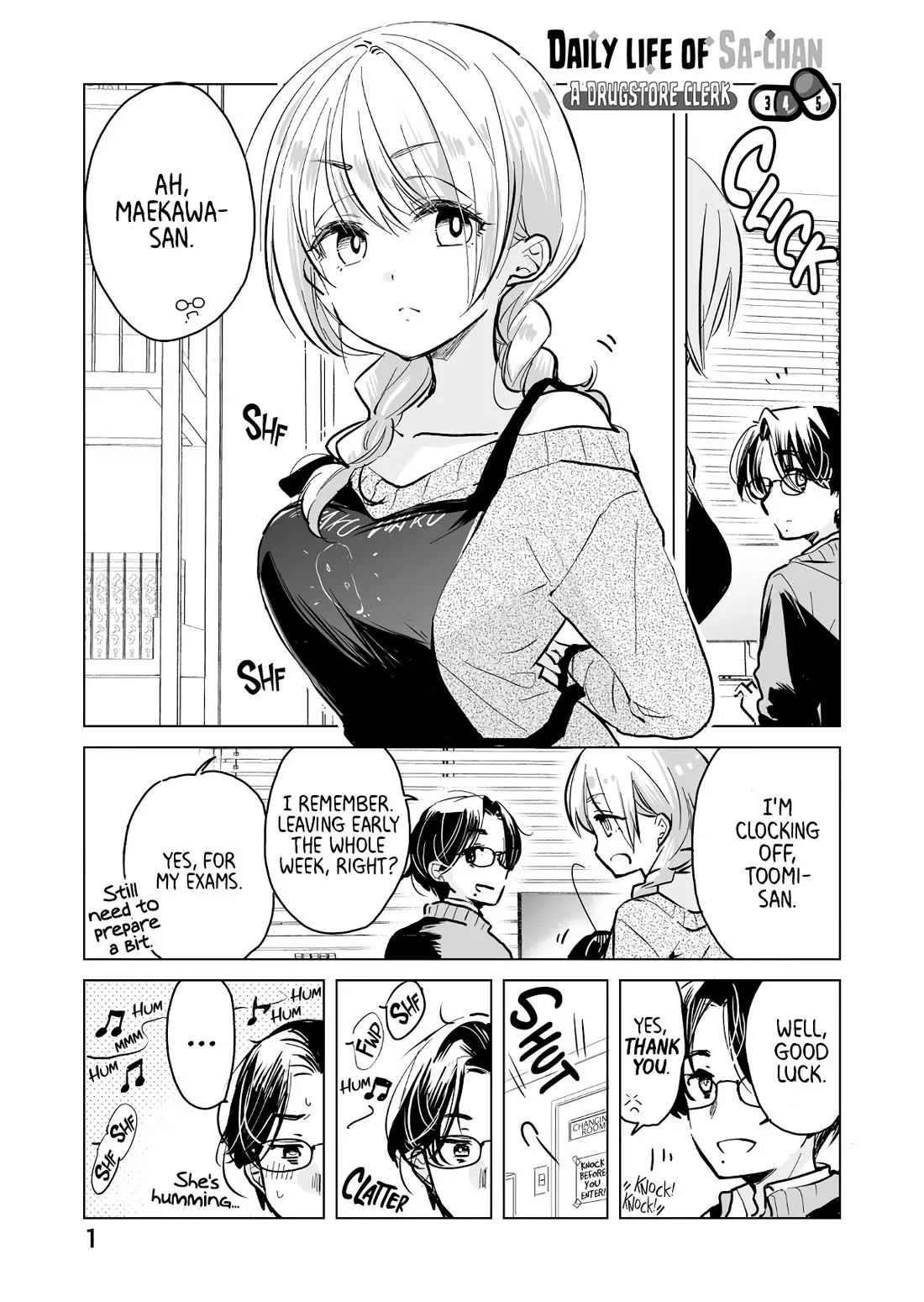 Read Daily Life of Sa-chan, a Drugstore Clerk Chapter 34.5 Online