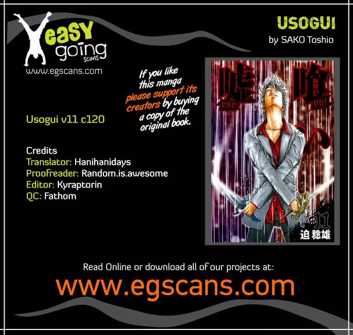 Read Usogui Chapter 120 - Probing Each Other Online