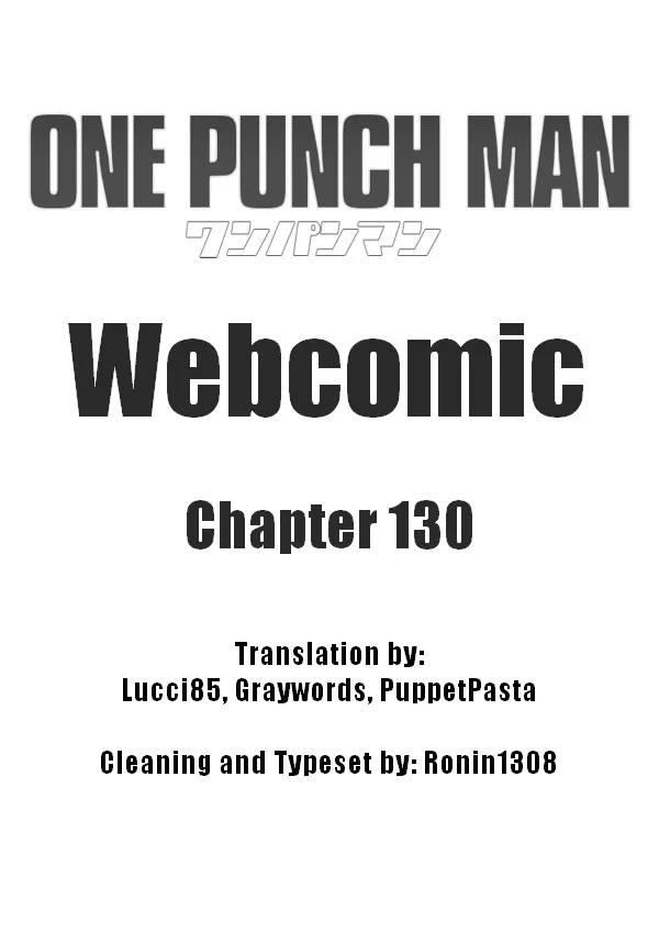 Read Onepunch-Man (ONE) Chapter 130 Online