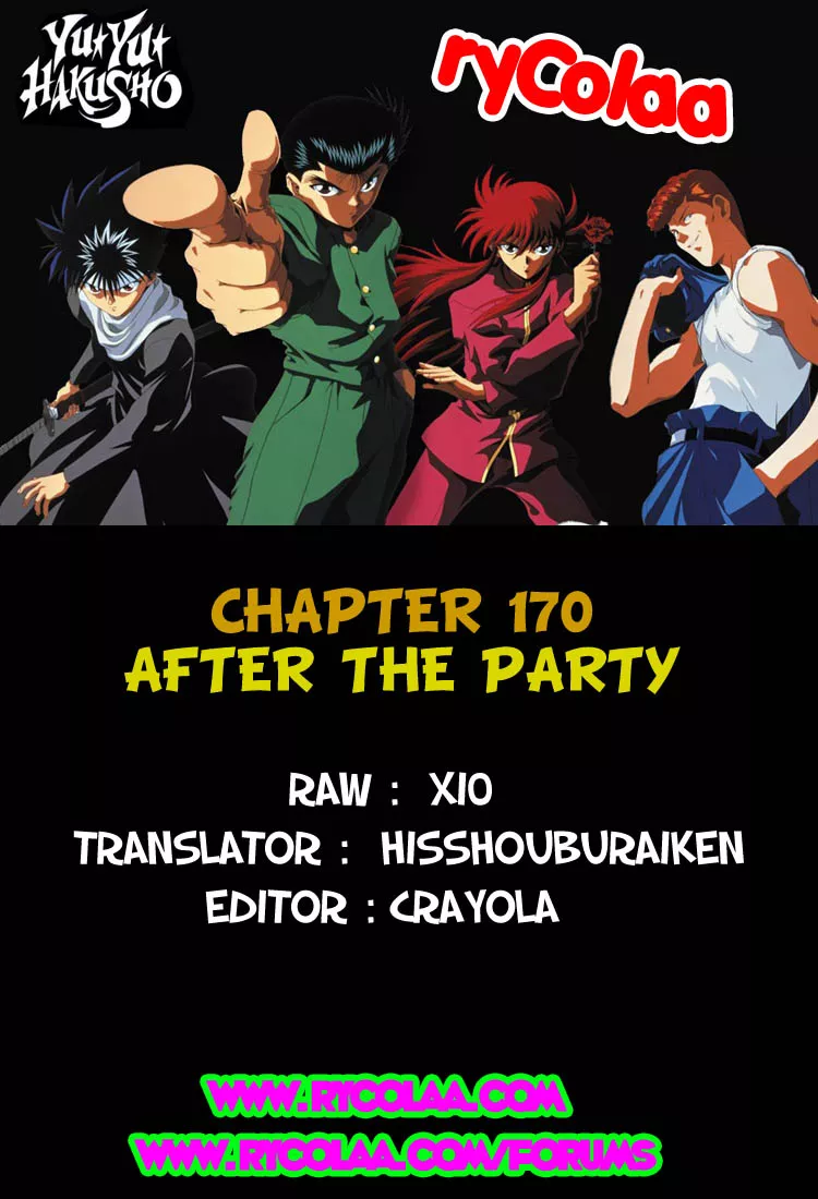 Read Yu Yu Hakusho Chapter 170 Online