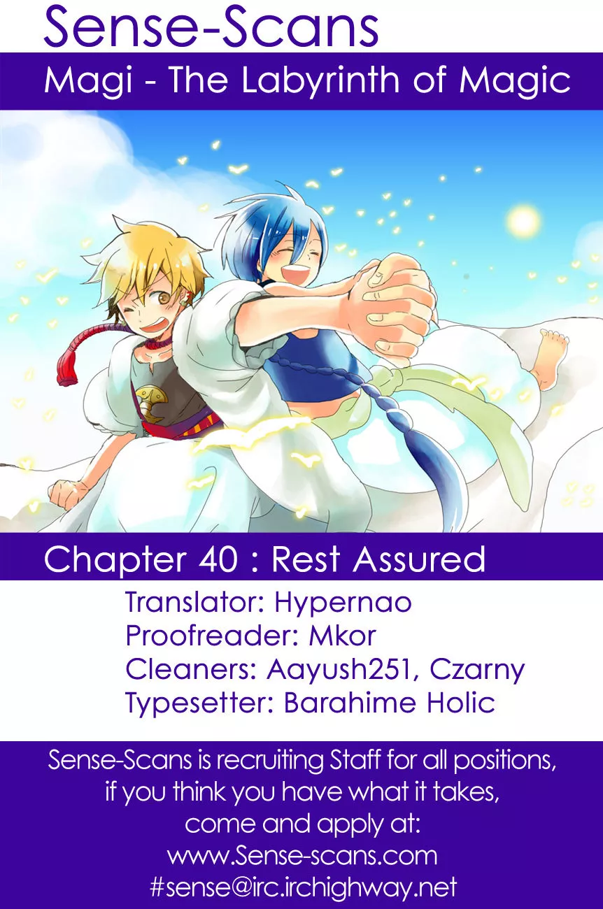 Read Magi – Labyrinth of Magic Chapter 40 - Rest Assured Online