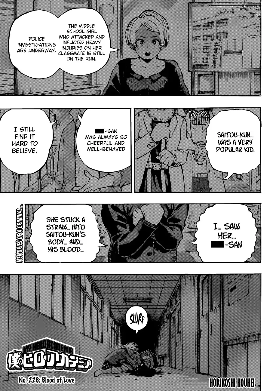 Read Boku no Hero Academia Chapter 226 - Blood of Love Online