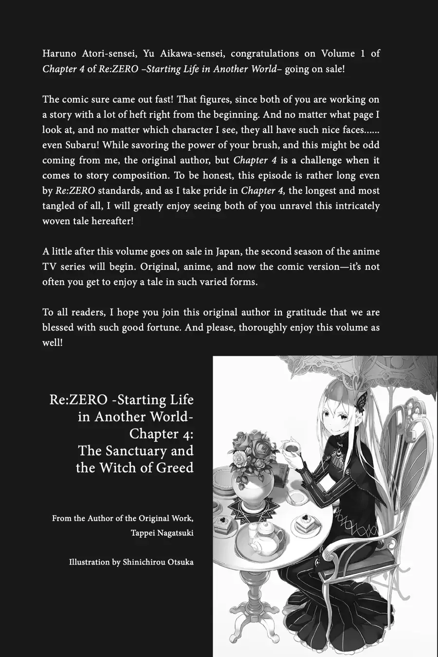 Read Re:Zero kara Hajimeru Isekai Seikatsu – Daiyonshou – Seiiki to Gouyoku no Majou Chapter 4.5 Online