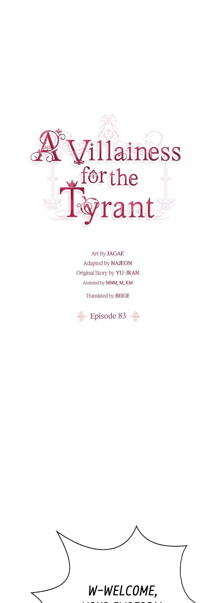 Read A Villainess for the Tyrant Chapter 83 Online