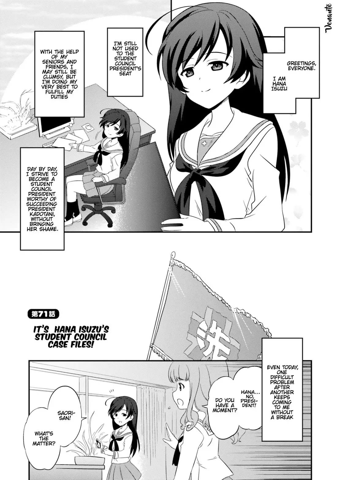 Read Girls & Panzer – Motto Love Love Sakusen desu! Chapter 71 - It's Hana Isuzus's Student Council Case Files! Online
