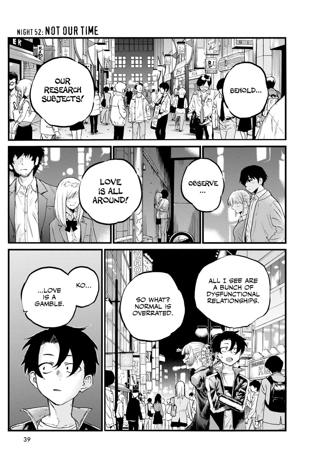 Read Yofukashi no Uta Chapter 52 Online