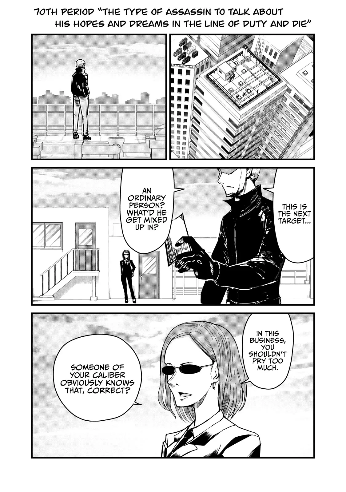 Read A Manga About the Kind of PE Teacher Who Dies at the Start of a School Horror Movie Chapter 70 - The type of assassin to talk about his hopes and dreams in the line of duty and die Online