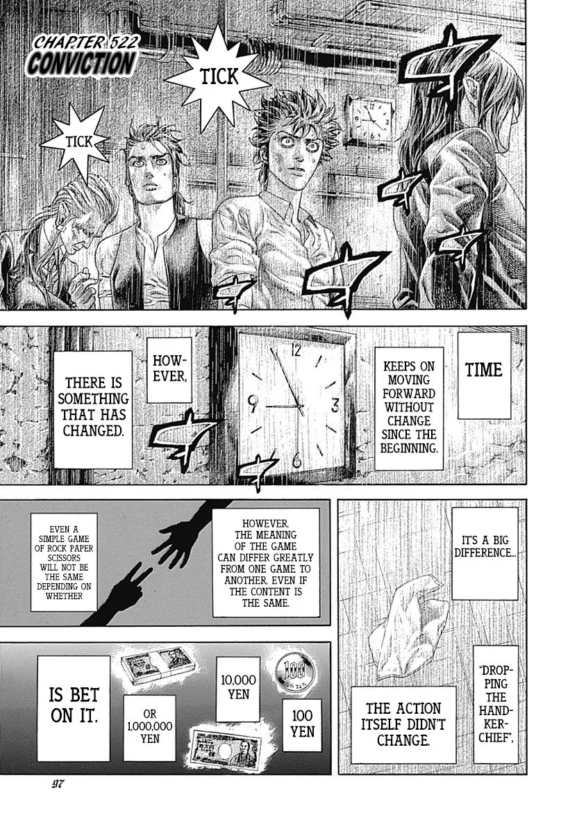 Read Usogui Chapter 522 - Conviction Online