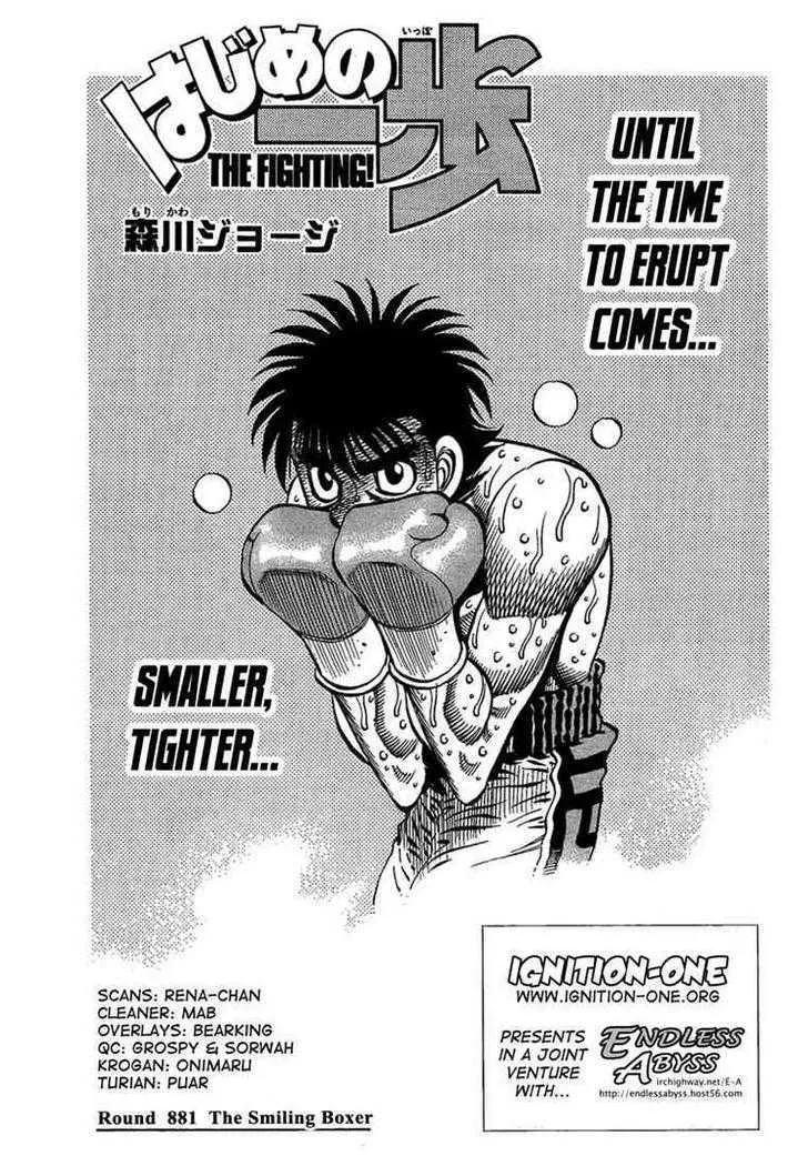 Read Hajime no Ippo Chapter 881 - The smiling Boxer Online