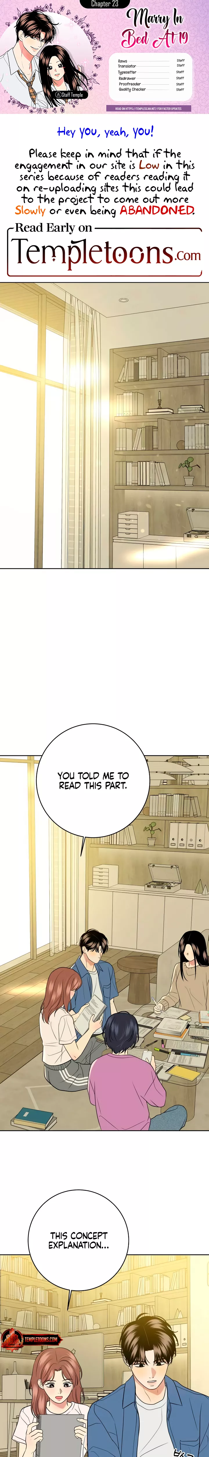 Read Marry In Bed at 19 Chapter 23 Online