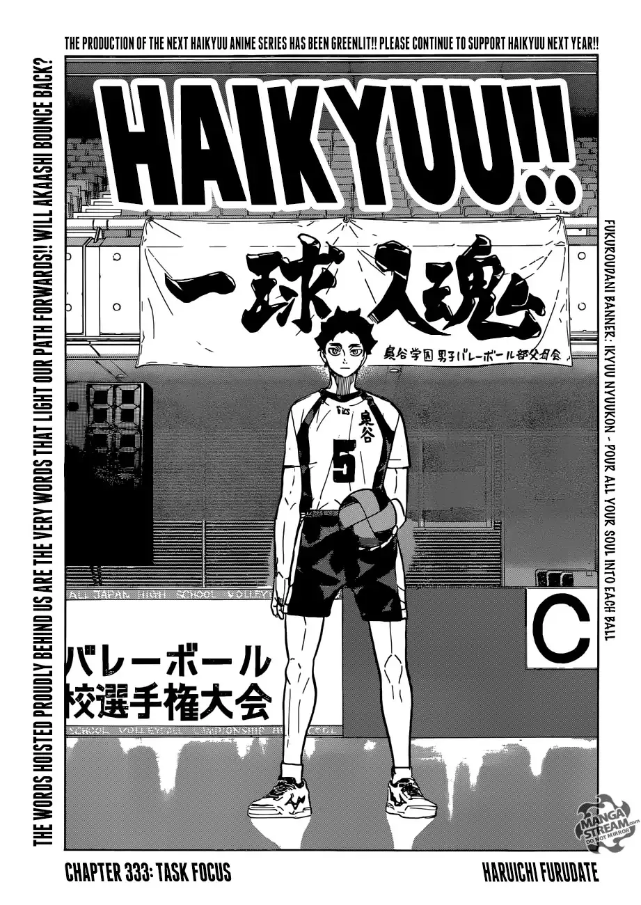 Read Haikyu!! Chapter 333 - Task Focus Online