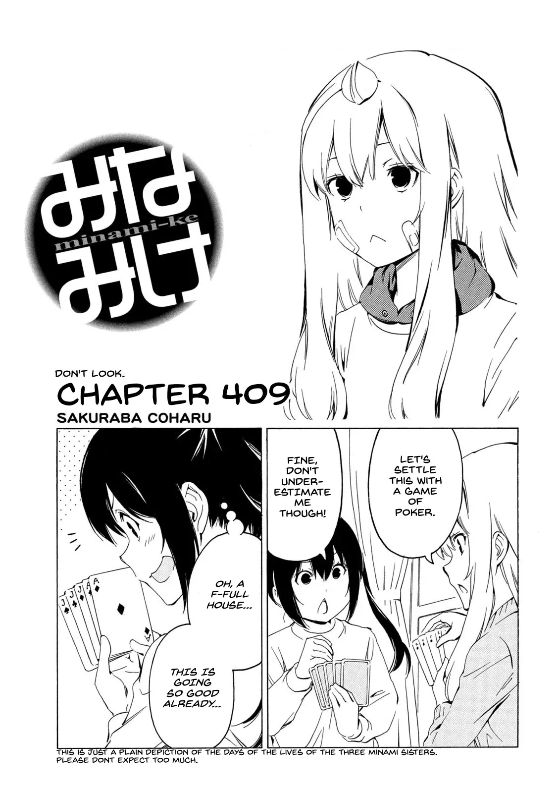 Read Minami-ke Chapter 409 - Don't look Online