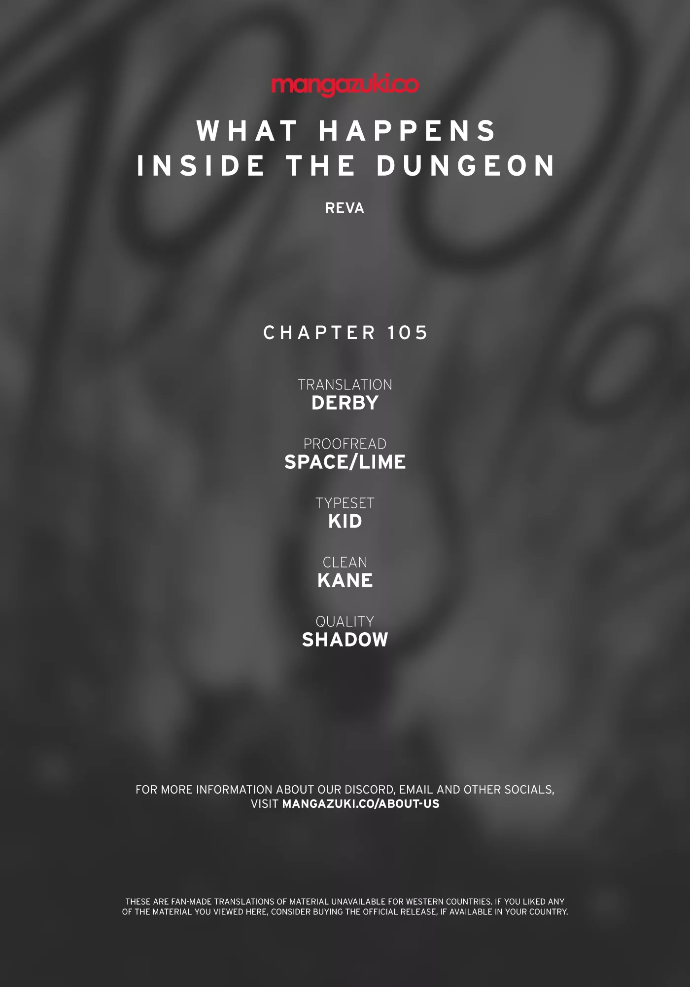 Read What Happens Inside the Dungeon Chapter 105 Online