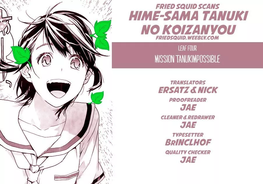 Read Himesama Tanuki no Koizanyou Chapter 4 - Mission Tanukimpossible Online