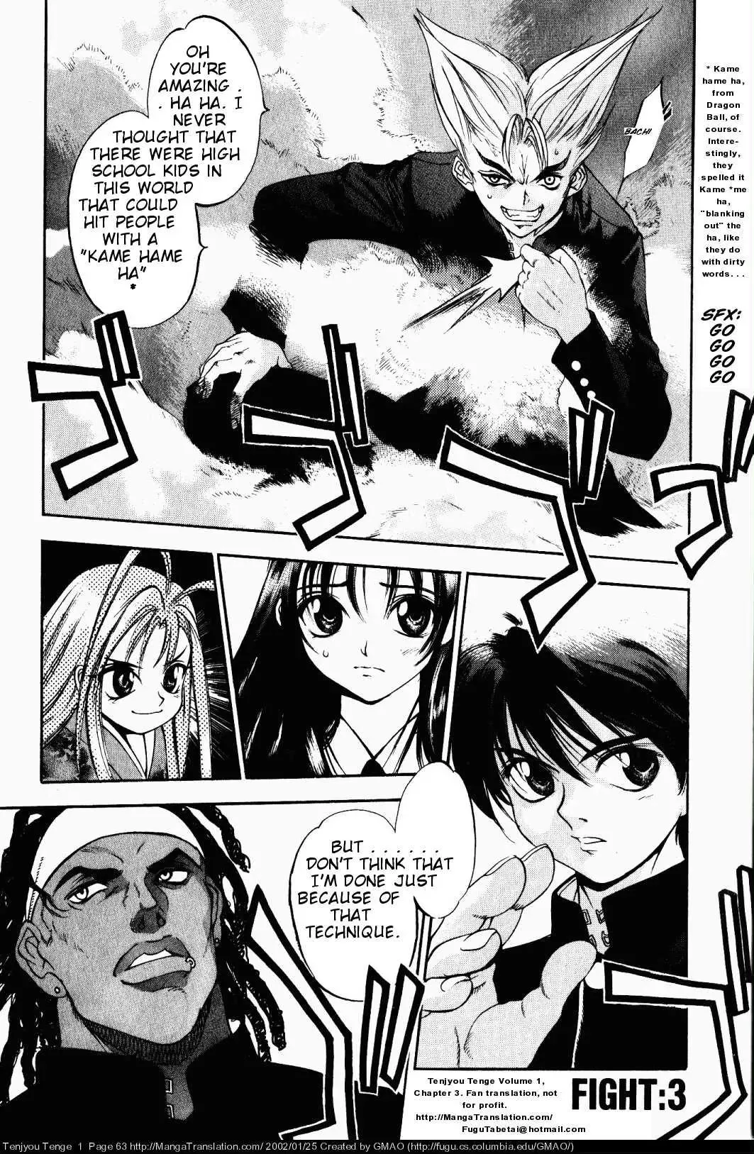 Read Tenjou Tenge Chapter 3 - FIGHT:3 Online