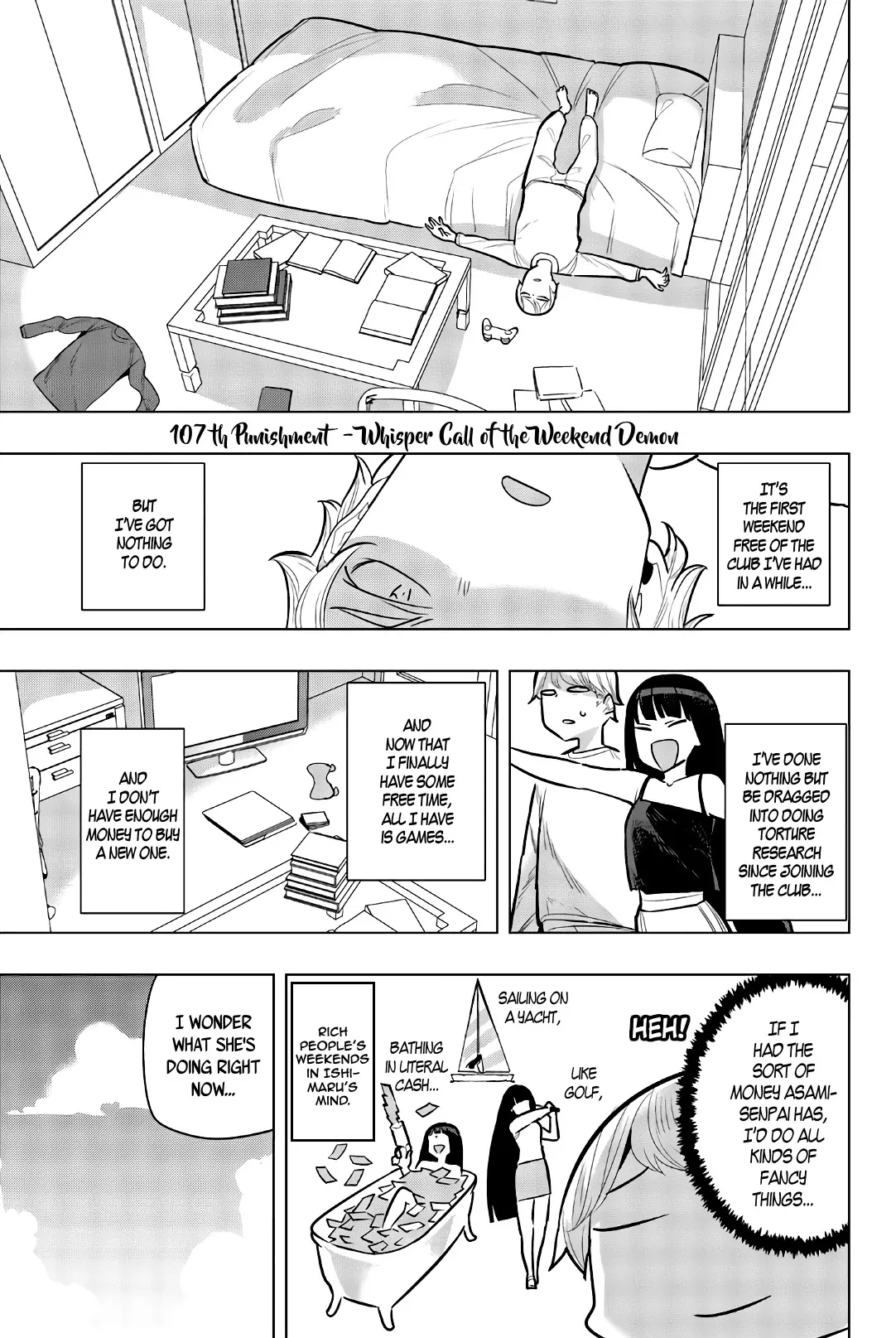 Read Houkago no Goumon Shoujo Chapter 107 - Whisper Call of the Weekend Demon Online