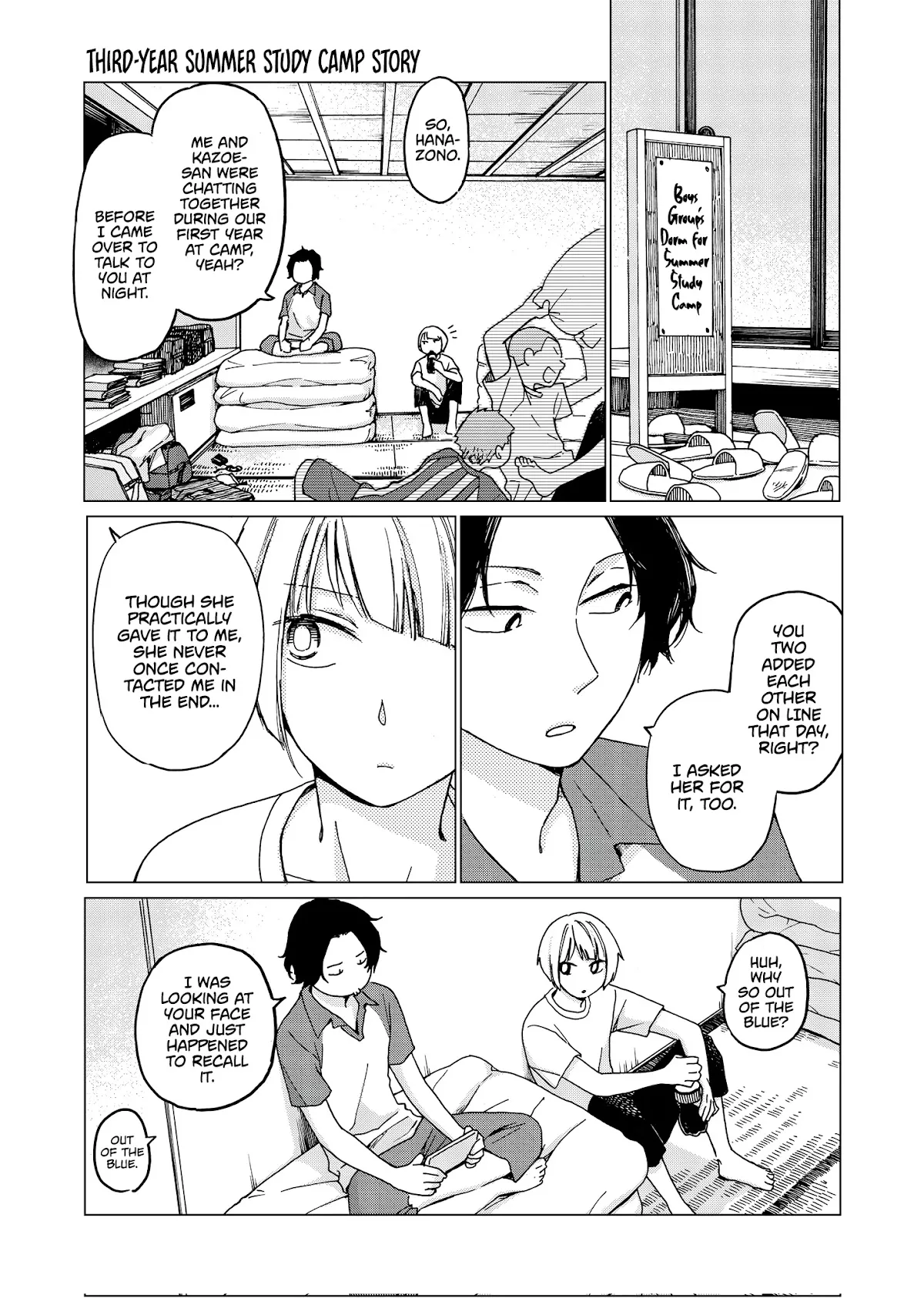 Read Hanazono-kun to Kazoe-san no Fukakai na Houkago Chapter 32 - Third-Year Summer Study Camp Story Online