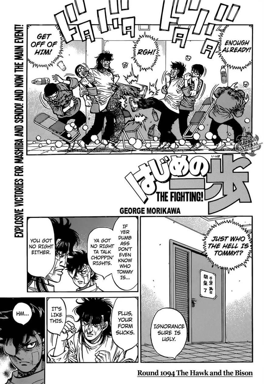 Read Hajime no Ippo Chapter 1094 - The Hawk and the Bison Online