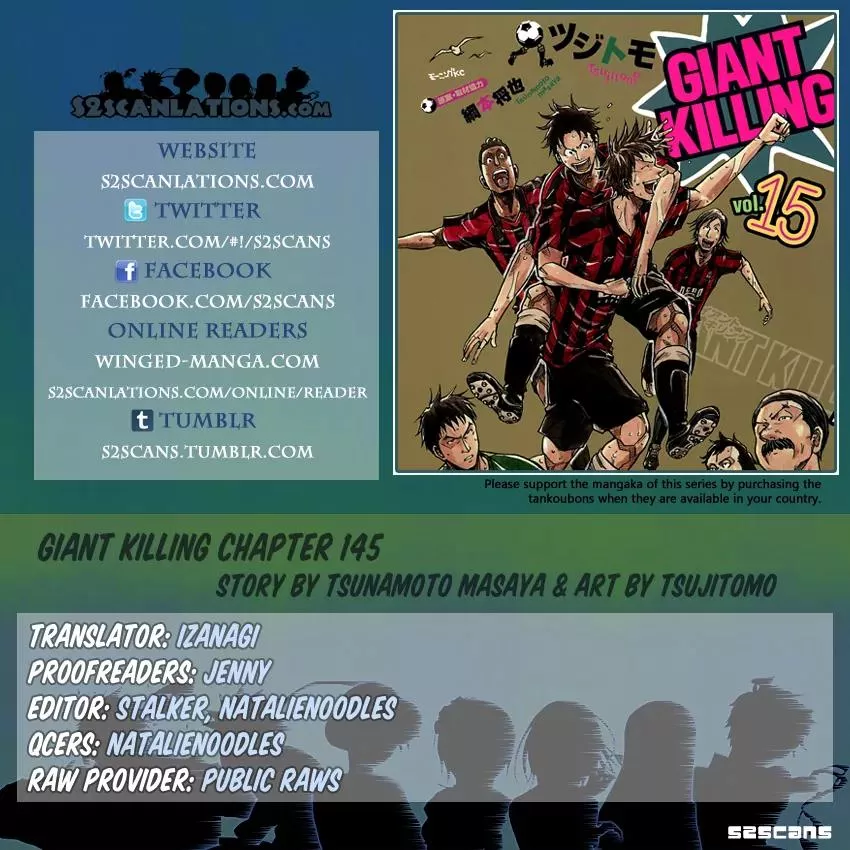 Read Giant Killing Chapter 145 Online