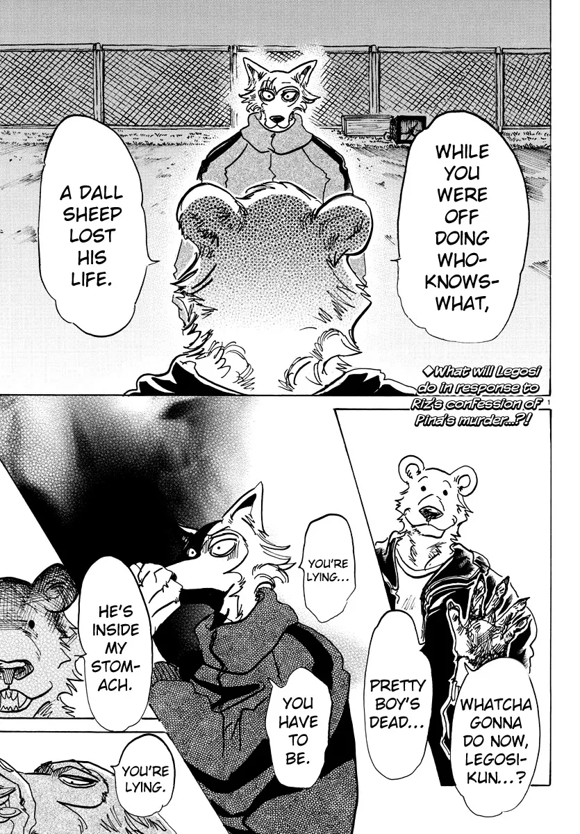 Read Beastars Chapter 91 - The Howl of a Guardian Diety Online