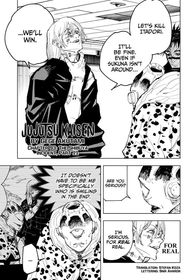 Read Jujutsu Kaisen Chapter 93 - The Shibuya Incident, Part 11 Online