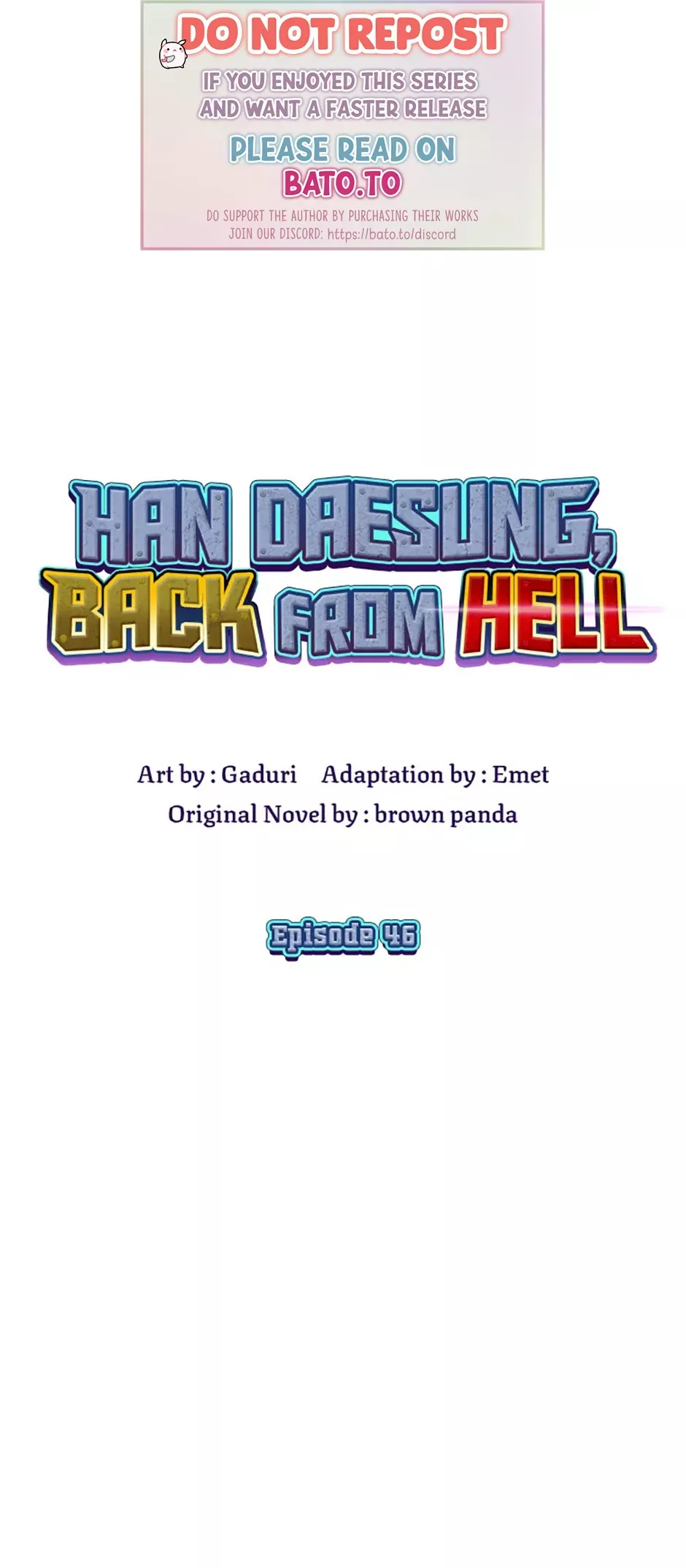 Read Han Daesung, Back From Hell Chapter 46 Online