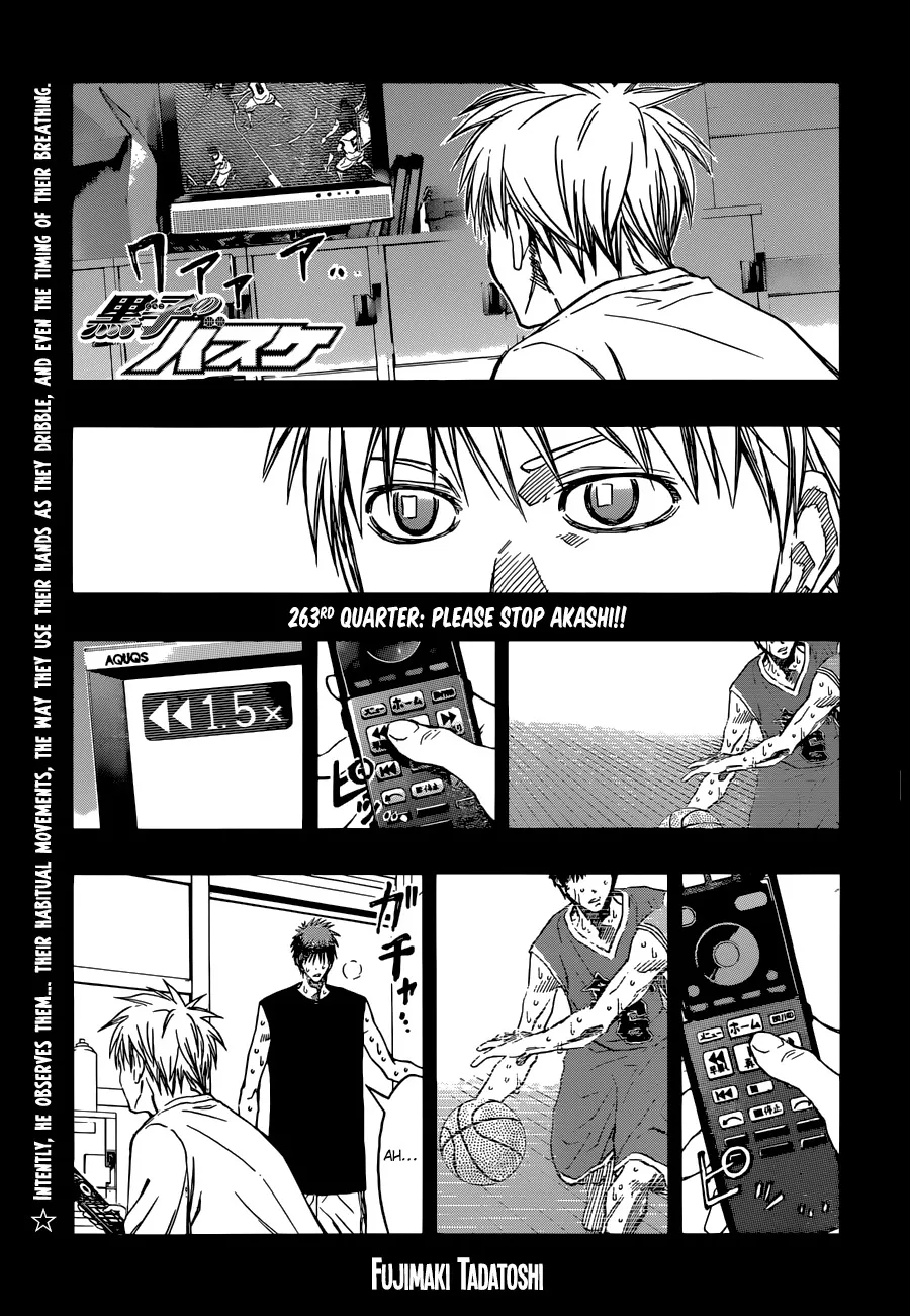 Read Kuroko no Basket Chapter 263 - Please Stop Akashi!! Online